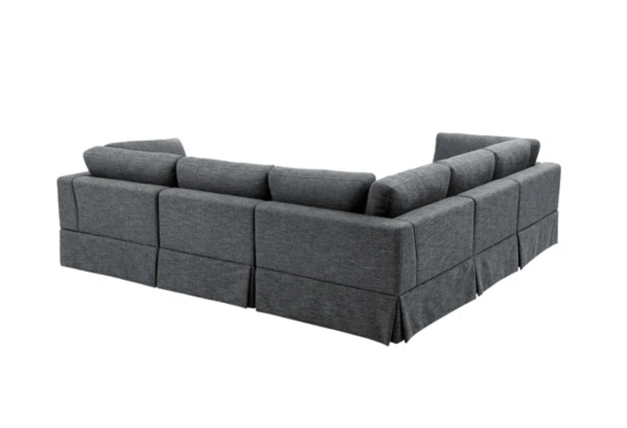 5 piece upholstered sectional